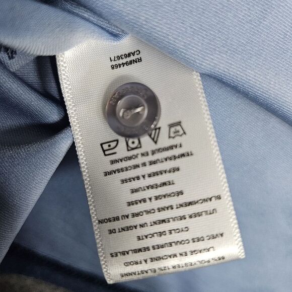 Hickey Freeman Polo Shirt Men's XL Blue Clover Print Performance‎ Golf - Picture 7 of 10